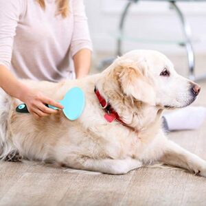 Makerfire Dog Slicker Grooming Brush Cat Long & Short Hair Brushes Dogs Small & Large Soft Brush for Puppy Pet Blue