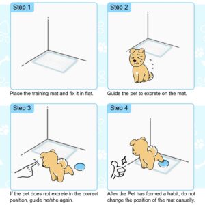 RCruning-EU 100 PACK Puppy Training Pads for Dog Pet Pee Absorbent Toilet Pee Wee Mat Anti Slip Leakproof (100 PACK-45 * 33CM)