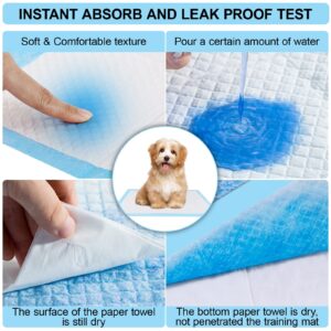 RCruning-EU 100 PACK Puppy Training Pads for Dog Pet Pee Absorbent Toilet Pee Wee Mat Anti Slip Leakproof (100 PACK-45 * 33CM)